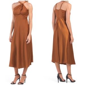 Asymmetrical Satin Dress